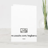 Carte de voeux pour fille avec canard jaune (Dos)