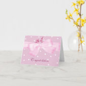 Carte de voeux pour fille bébé (Fleur jaune)