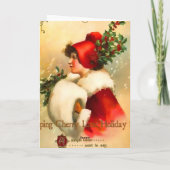 Carte de voeux pour filles de Noël (Dos)