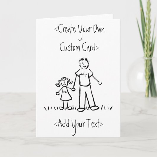 Carte de voeux pour filles de papa (Devant)