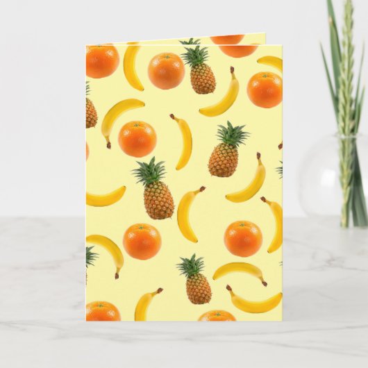 Carte de voeux pour fruits tropicaux (Devant)