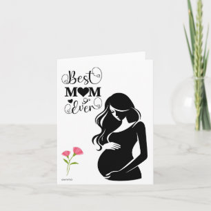 Carte de vœux pour future maman