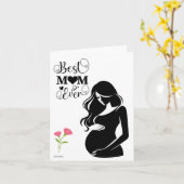 Carte de vœux pour future maman (Fleur jaune)