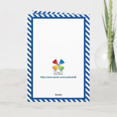 Carte de voeux pour garçon de première communion e (Dos)