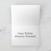 Carte de voeux pour gâteau d'anniversaire Twins (Intérieur)