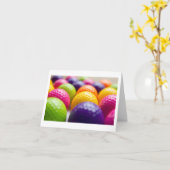 Carte de voeux pour golfeur (Fleur jaune)