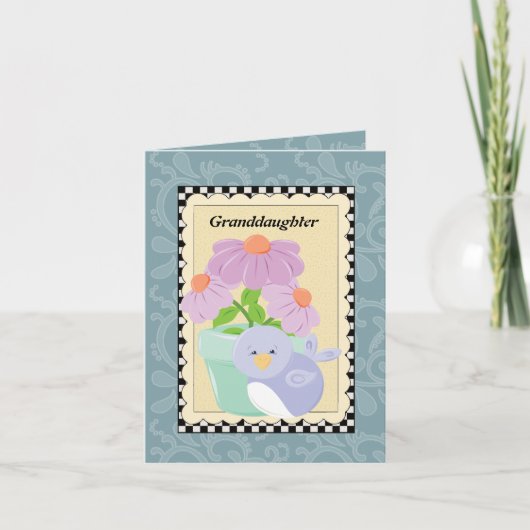 Carte de voeux pour grand-fille (Devant)