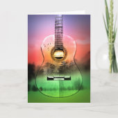 Carte de voeux pour guitare espagnole (Devant)