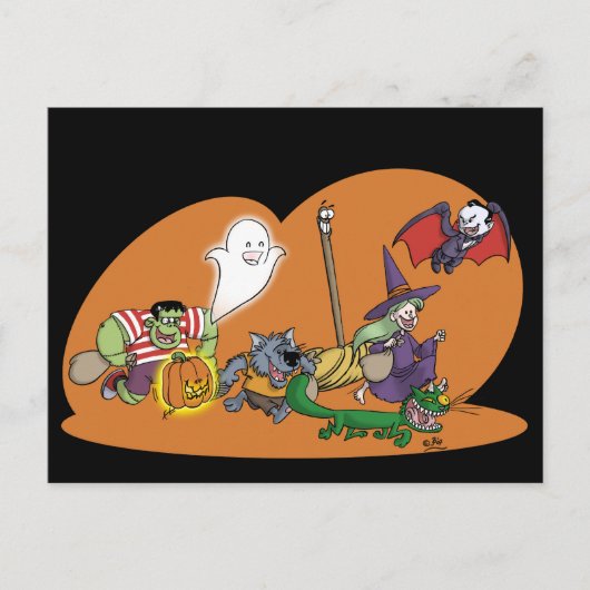 Carte de vœux pour Halloween (Devant)