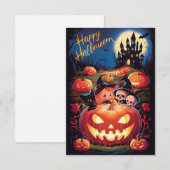 Carte de voeux pour Halloween #6 (Devant / Derrière)