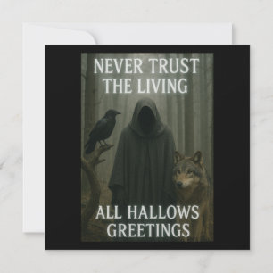 Carte de voeux pour Halloween toutes les hirondell