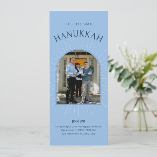 Carte de voeux pour Hanouka (Debout devant)