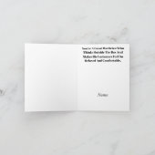 Carte de voeux pour homme morticien mesure café (Intérieur)