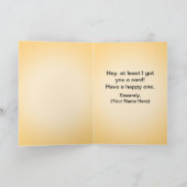 Carte de vœux pour hommes à l'épreuve des idiots (Intérieur)