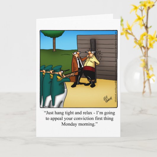 Carte de voeux pour Humour (Fleur jaune)