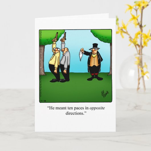 Carte de voeux pour Humour (Fleur jaune)