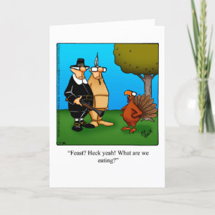 Carte de voeux pour Humour Bon thanksgiving amusan