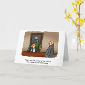 Carte de voeux pour Humour d'affaires amusante (Fleur jaune)