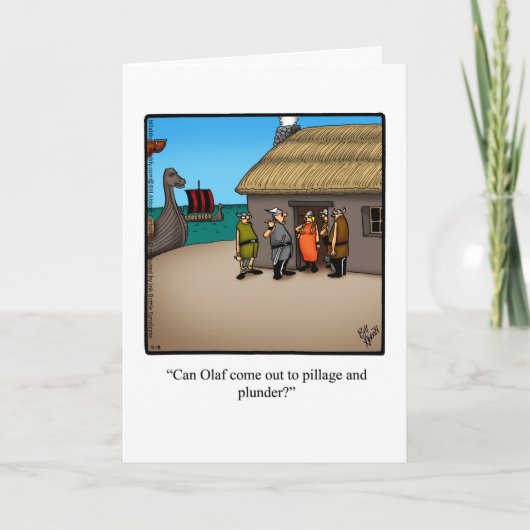 Carte de voeux pour Humour d'anniversaire amusant (Devant)