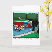 Carte de voeux pour Humour d'anniversaire amusant (Fleur jaune)