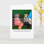 Carte de voeux pour Humour d'anniversaire amusant (Fleur jaune)