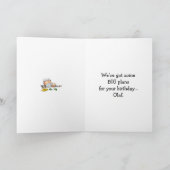 Carte de voeux pour Humour d'anniversaire amusant (Intérieur)