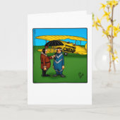 Carte de voeux pour Humour d'anniversaire amusant (Fleur jaune)