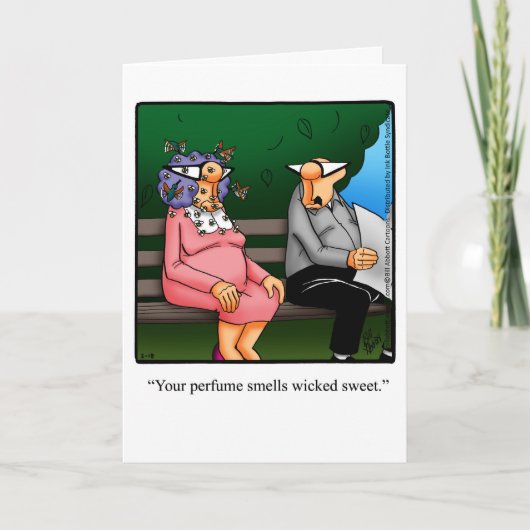 Carte de voeux pour Humour d'anniversaire amusant (Devant)