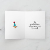 Carte de voeux pour Humour d'anniversaire amusant (Intérieur)