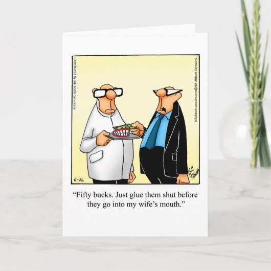 Carte de voeux pour Humour de divorce amusant (Devant)