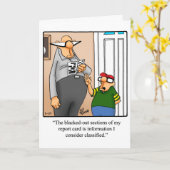 Carte de voeux pour Humour de Fêtes des pères amus (Fleur jaune)