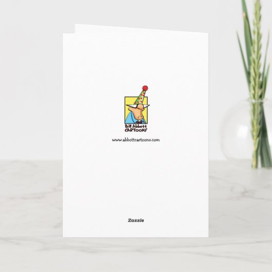 Carte de voeux pour Humour de Fêtes des pères amus (Dos)