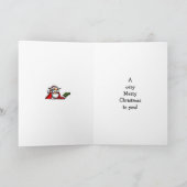 Carte de voeux pour Humour de Noël amusant (Intérieur)