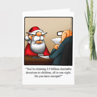 Carte de voeux pour Humour de Noël amusant