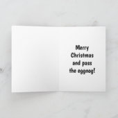 Carte de voeux pour Humour de Noël amusant (Intérieur)