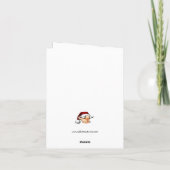 Carte de voeux pour Humour de Noël amusant (Dos)