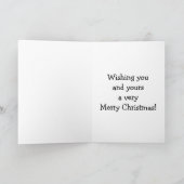 Carte de voeux pour Humour de Noël amusant (Intérieur)