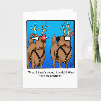 Carte de voeux pour Humour de Noël amusant