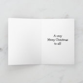 Carte de voeux pour Humour de Noël amusant (Intérieur)