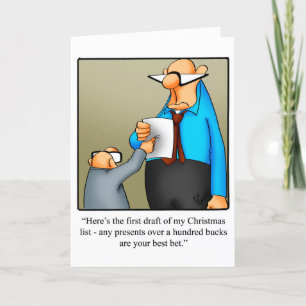 Carte de voeux pour Humour de Noël amusant