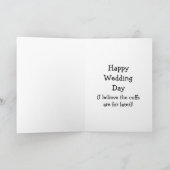 Carte de voeux pour Humour Mariage amusant (Intérieur)