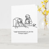 Carte de voeux pour Humours d'affaires amusant vid (Fleur jaune)