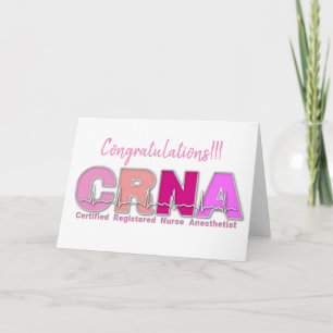 Carte de vœux pour infirmière anesthésiste CRNA