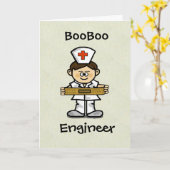 Carte De Voeux Pour Infirmière Homme Customisez-La (Fleur jaune)