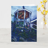 Carte de voeux pour l’île Harbour Light de Morning (Fleur jaune)