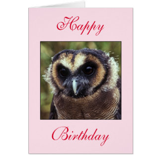 Carte de voeux pour la Chouette d'anniversaire