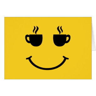 Carte de voeux pour la coupe de café