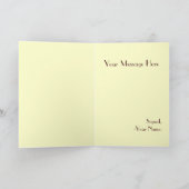 Carte de voeux pour la coupe de café (Intérieur)