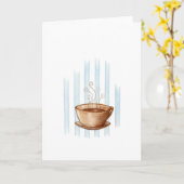 Carte de voeux pour la coupe du café (Fleur jaune)