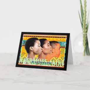 Carte de vœux pour la fête de Juneteenth Hope & He